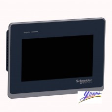Schneider HMIST6400 7"W touch panel display, 2COM, 2Ethernet, USB host&device, 24VDC