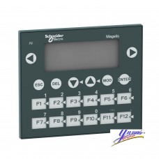 Schneider XBTR410 Small panel with keypad - matrix screen - green - 122 x 32 pixels - 24V DC