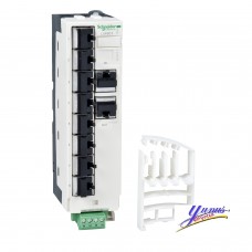 Schneider LU9GC3 Modbus splitter block - 10 RJ45 and 1 screw terminal block