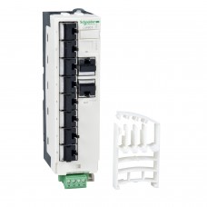 Schneider LU9GC3 Modbus splitter block - 10 RJ45 and 1 screw terminal block